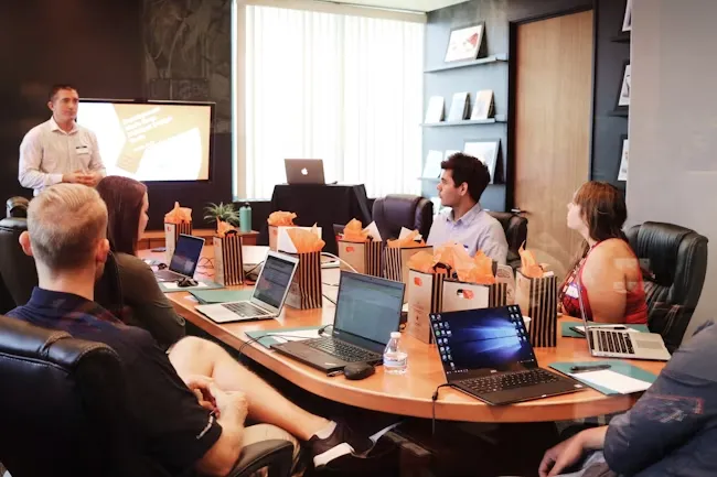 Business strategy meeting
